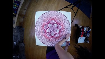 Tranh đinh chỉ handmade - Họa tiết tròn