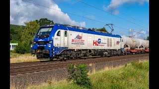[HLG] Stadler EuroDual 159 216-1 & 159 446-4 z jednolitymi wahadłami beczek w okolicy Hannoveru