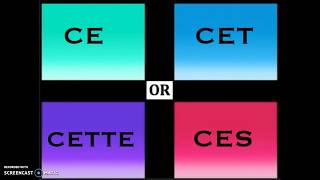 SONG French 'Demonstrative Adjectives' set to 'Shut Up and Dance' by Walk the Moon