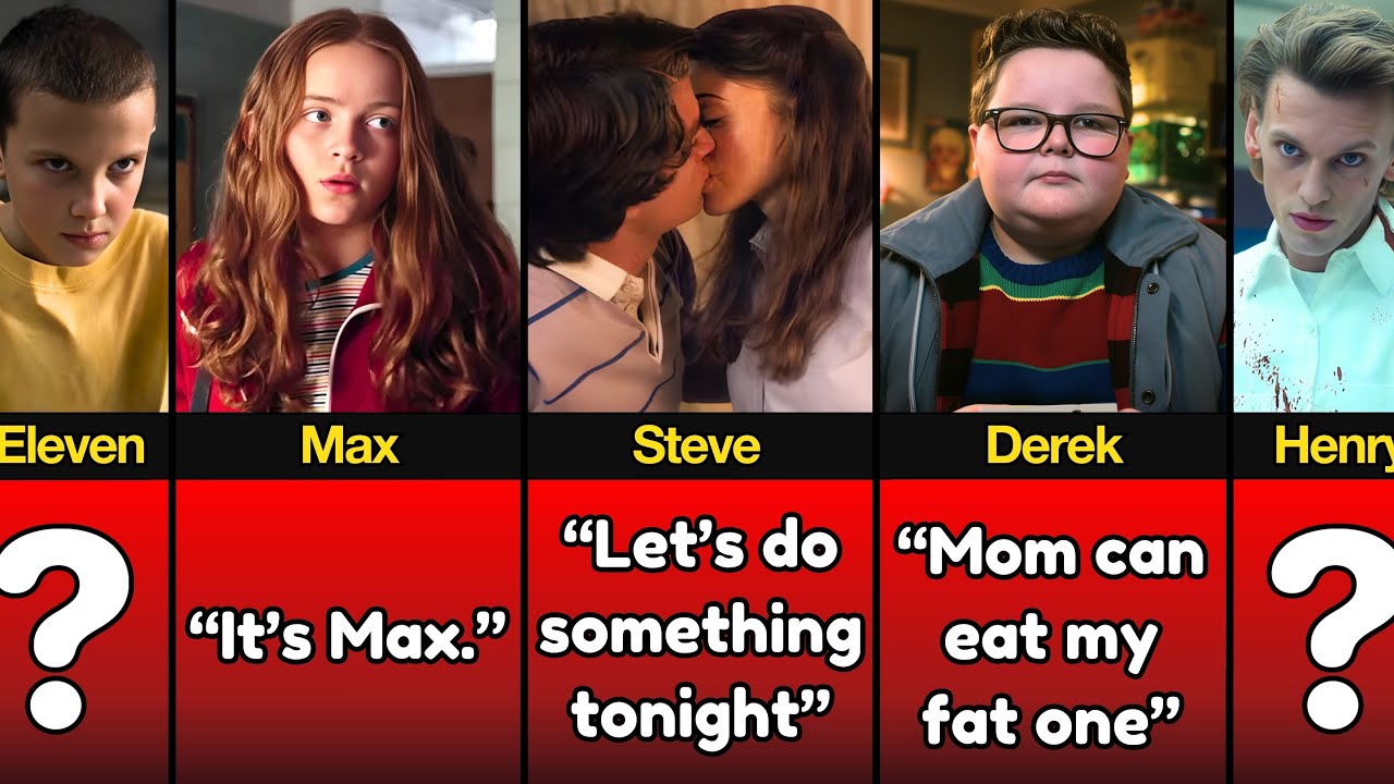 Первые реплики всех персонажей сериала «Очень странные дела» | Сезоны 1-5