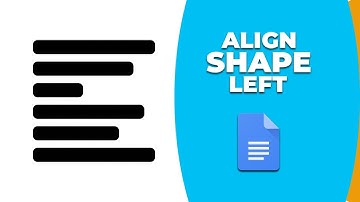 How to align a shape to the left in Google Docs
