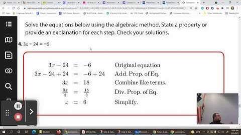 SpringBoard Algebra 1 Lesson 2-1 Practice (13-17)