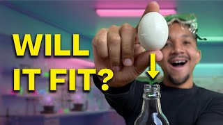 Can an Egg Fit Inside a Bottle? | Air Pressure Science Experiment
