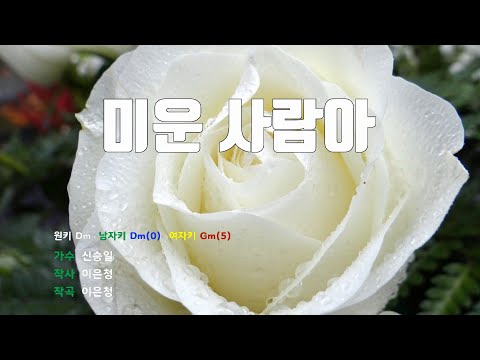 [은성 반주기] 미운사람아 - 신승일