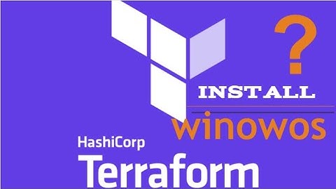 Terraform install windows Tamil