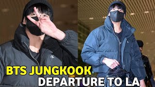 Bts Jungkook Departure To Usa For New Project Jungkook Departure - At Incheon Airport 20231129