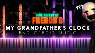 My Grandfather's Clock (END CREDIT MUSIC) - Five Nights at Freddy's OST (Synthesia Piano Tutorial) Resimi