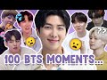 100 iconic moments in the history of bts