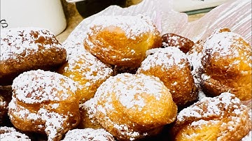Part 2: “Donut” holes made using leftover Funnel Cake batter! Puff-Puff hack or powdered mini donuts