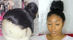 Glueless Full Lace Wig In A Bun | Customize / Pluck Your Lace Frontal Step By Step | RosaQueenHair