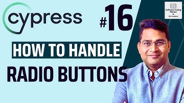 Cypress Tutorial #16 - How to Handle Radio Buttons