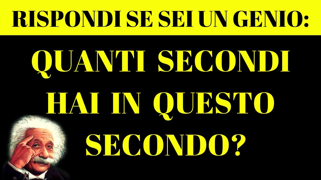 QUANTO SEI GENIALE? [Test difficile]