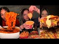 TIKTOK Mukbang Compilation | Dave's Hot Chicken, Wingstop, McDonald’s, Buldak, & More! 🍔🍗🔥🍜