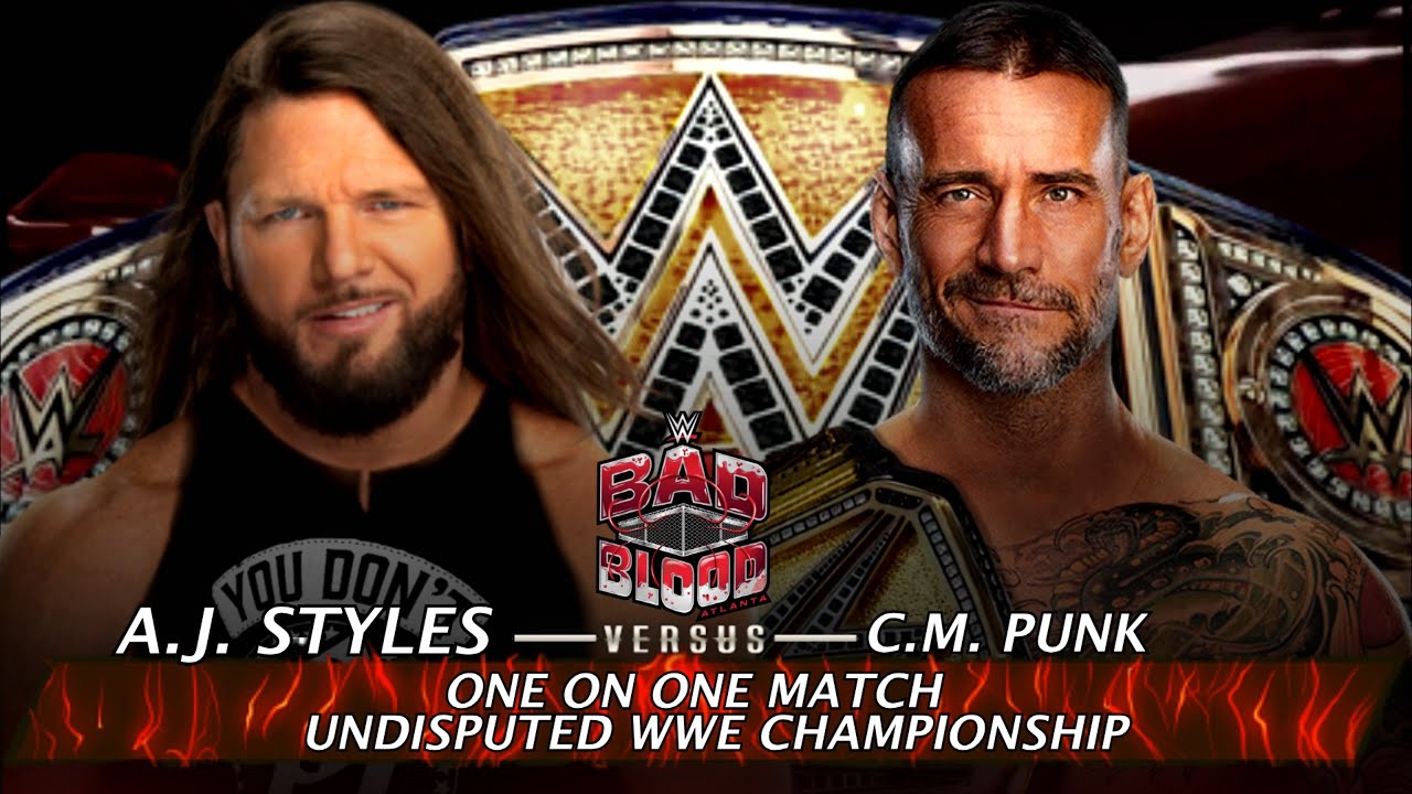 WWE 2K25 Universe Mode: Full Bad Blood MatchCard