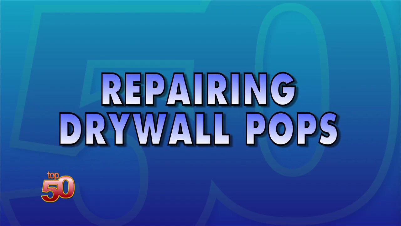 How To Fix A Drywall Nail Pop You How To Fix A Drywall Nail Pop