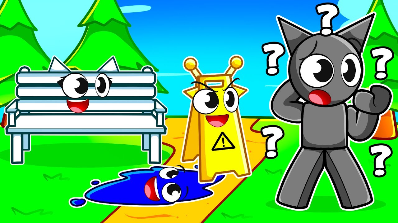 Os Sprunki no DESAFIO do ESCONDE-ESCONDE do Roblox