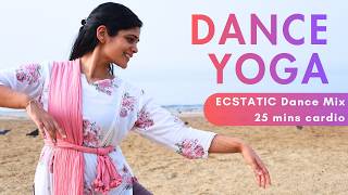25 Min Ecstatic Dance Yoga | Stress Relief Cardio Workout | Somatic Movement for Beginners