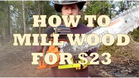 Milling Cedar with a $23 Chainsaw Mill!