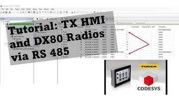 Codesys Tutorial - Connecting TX HMI Over Serial to DX80 Radios