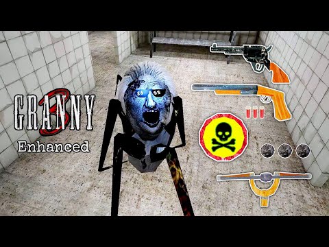 Using All Weapons To Kill Overpowered Spider Angeline In Granny 3 New Update Granny 3 Enhanced 