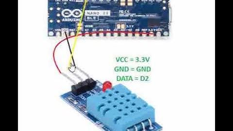 #3 DHT11-sensor koppelen aan Arduino Nano 33 BLE-bord