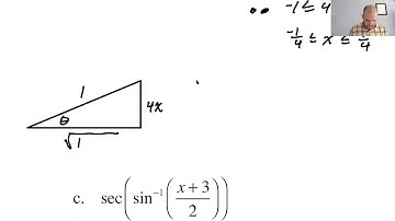 Trig Compositions to Algebraic Expressions pg 65, pt 1