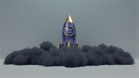 Create a Rocket To The Moon Logo Intro Video - MakeWebVideo.com