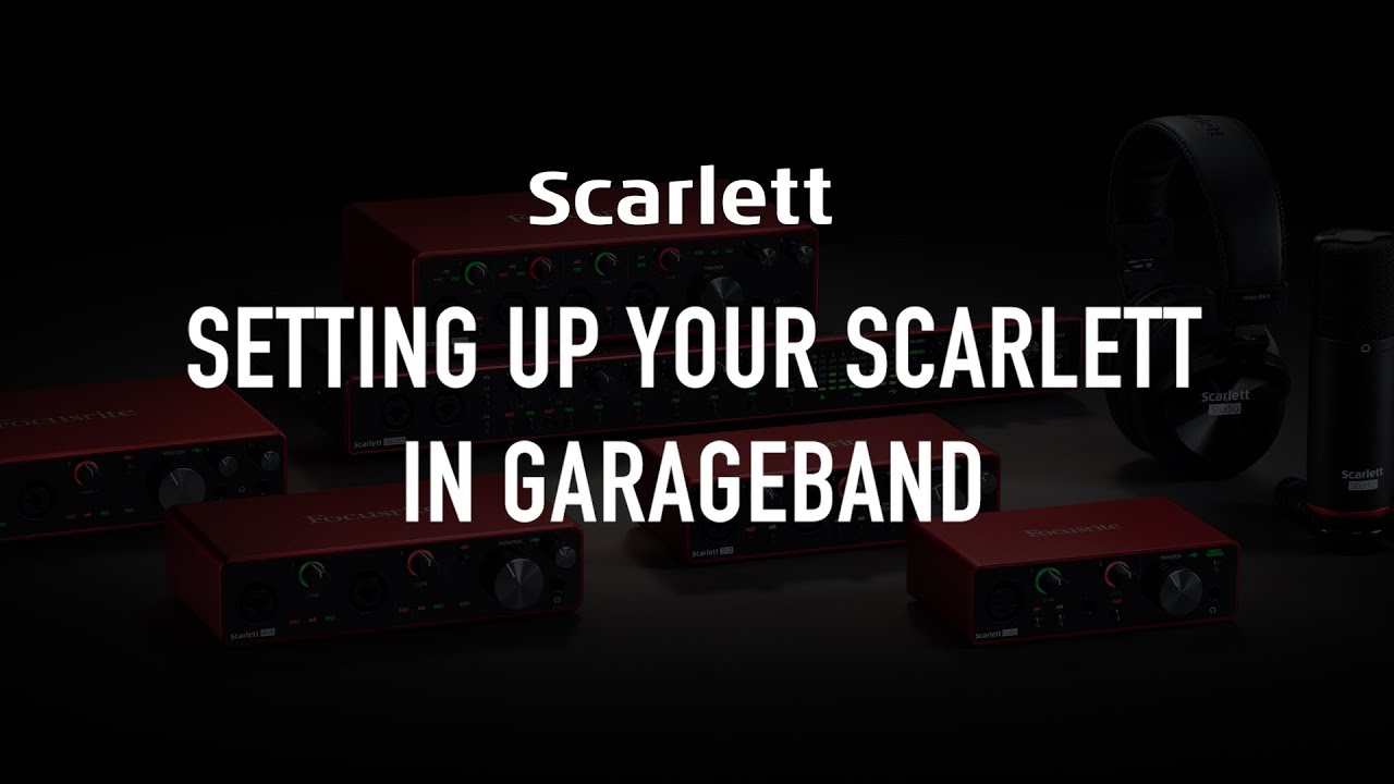 How To Set Up Scarlett Solo With Garageband