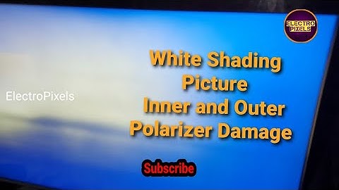 Led Tv White shading Picture in some angles||Polarizer Film Damage|Replace inner polarizer in Panel