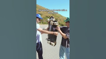 Swapping Longboards with a Pro Racer ^^