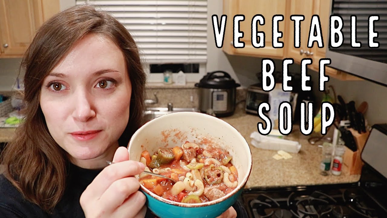Meme's Vegetable Beef Soup YouTube