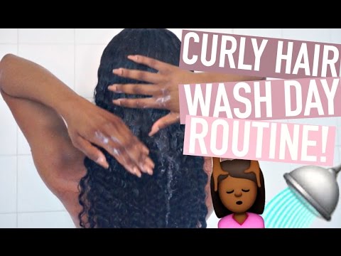 Curly Hair Wash Day Routine ft. Unice!