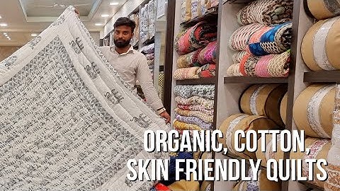 Organic, Skin Friendly, Stylish, Artistic, Soft, Natural Color | Export Quality Jaipur Razai Quilts