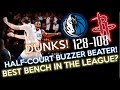 DUNKS!🔥HALF COURT BUZZER BEATER!🔥Dallas Mavericks FULL TEAM Highlights vs Rockets - 28.11.18