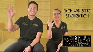 Physical Therapists, Andrew Chang and Andrea Fischbach, Explain Spine Stabilization