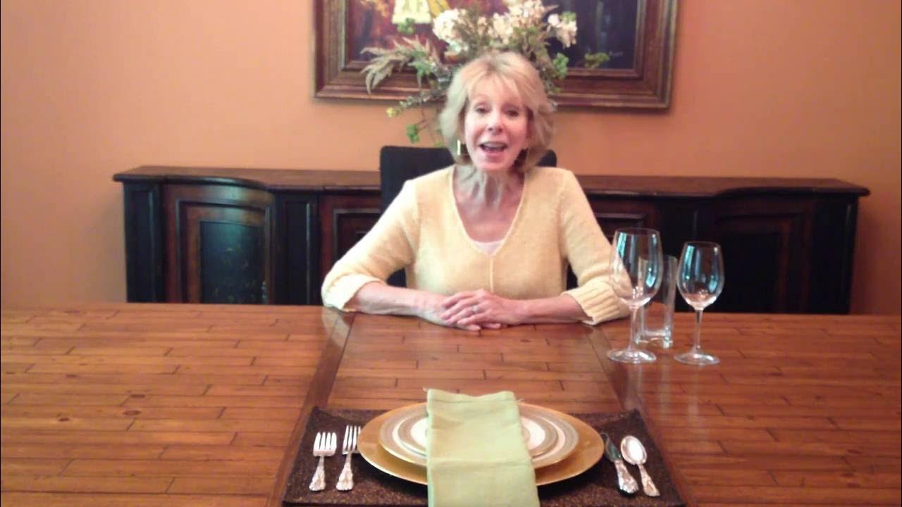 Table Setting Where Do Wine Glasses Go? YouTube