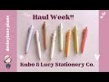 Planner  journal haul week  kubo  lucy stationery co