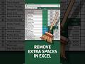 One click removes all Excel spaces