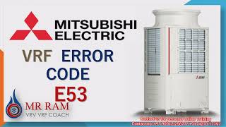 MITSUBISHI VRF Error code E53(English)