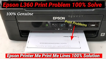 Epson L360 Printer Lines Problem Solve L380, How to fix L360 Lines