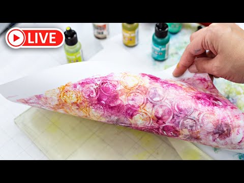 Gel Printing with Alcohol Inks: A Cherry On Top