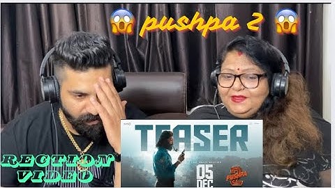Reaction video | Pushpa 2 The Rule Teaser | Allu Arjun | Sukumar | Rashmika Mandanna | 2024
