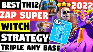 TH12 Zap Super Witch Attack Strategy (2022) - Best Town Hall 12 Super Witch Army | Clash Of Clans