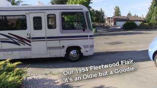 Tour of our 1994 Fleetwood Flair Motorhome. 'An Oldie but a Goodie.'