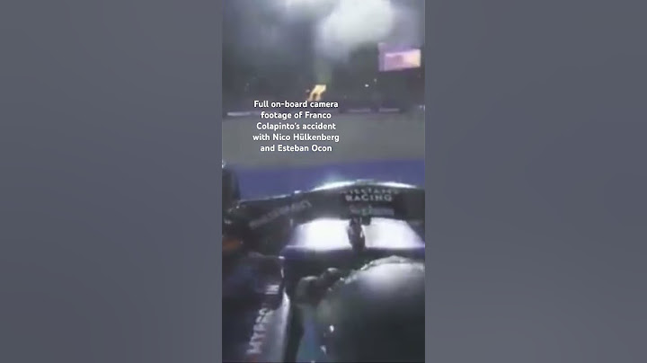 Full on-board camera footage of Franco Colapinto's accident with Nico Hülkenberg and Esteban Ocon😅