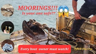 Mooring servicing explained: Where the wear is on the chain that holds your boat.