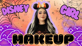 Disney Girl Makeup: Using I 🖤Revolution . Half Way To Halloween 🎃