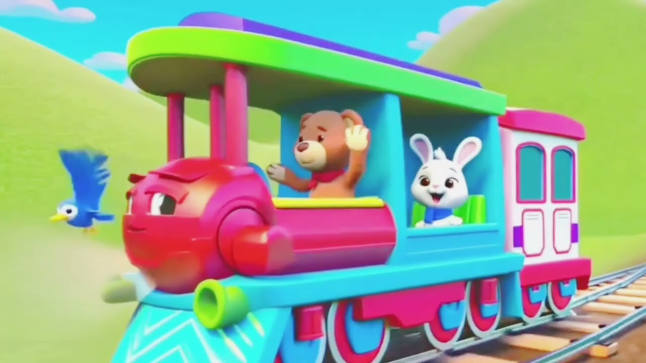 Train Sky journey kids train Chu Chu Song rhyme baby song. 
