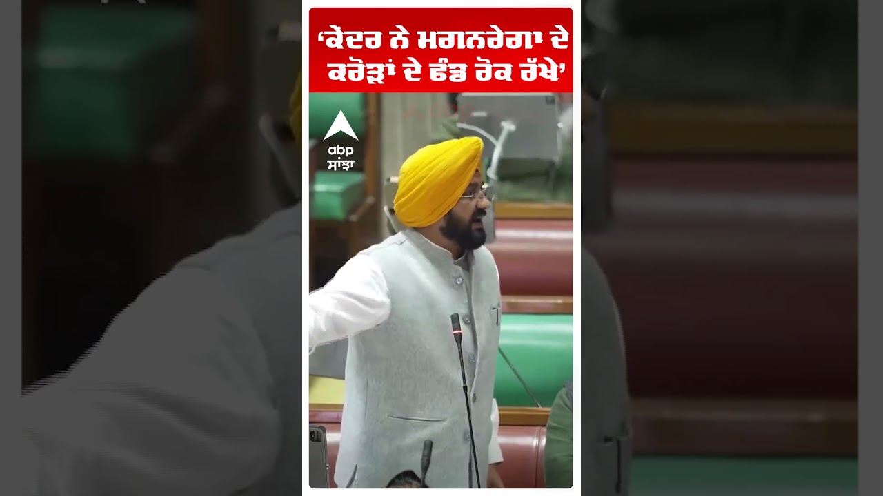 Tarunpreet Sond |ਕੇਂਦਰ ਨੇ ਮਗਨਰੇਗਾ ਦੇ ਕਰੋੜਾਂ ਦੇ ਫੰਡ ਰੋਕ ਰੱਖੇ | Aap vs Bjp | Punjab News | Abp Sanjha