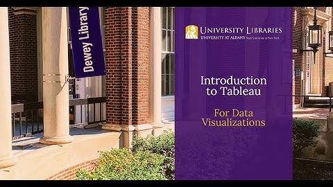 Introduction to Tableau for Data Visualization
